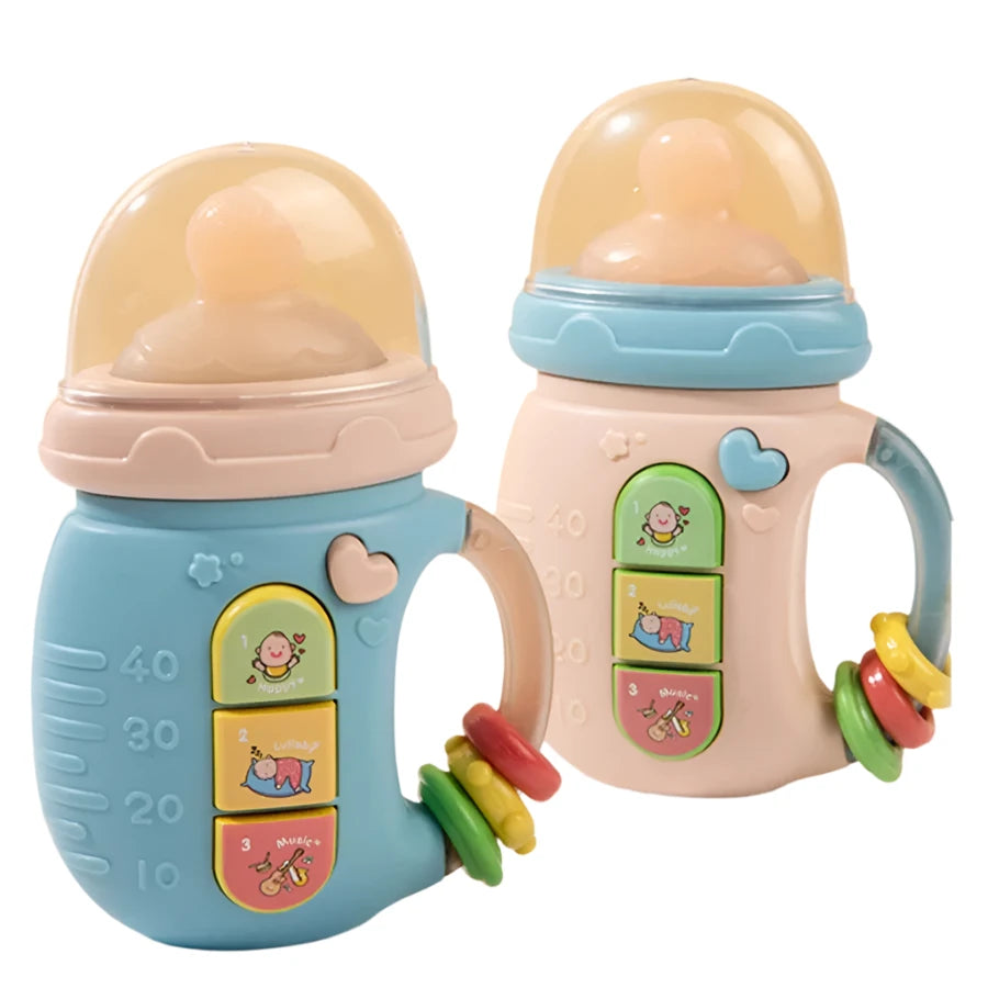 Musical Light-Up Pacifier Rattle Toy | Educational Soothing Shaker for Babies
