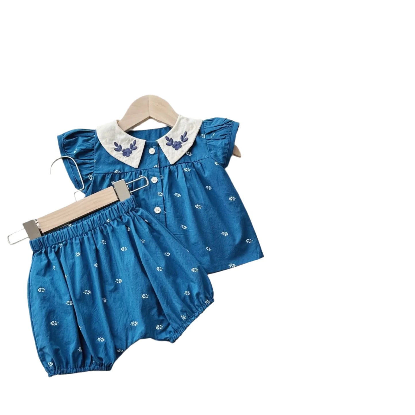 Floral Summer Baby Girl Clothing Set