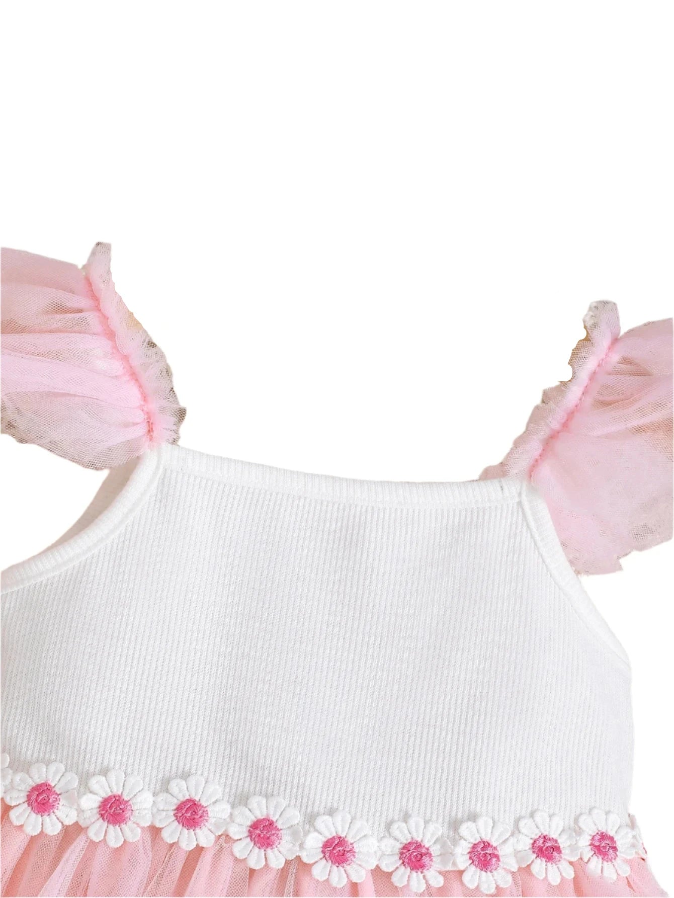 Princess dress embroidered with butterflies