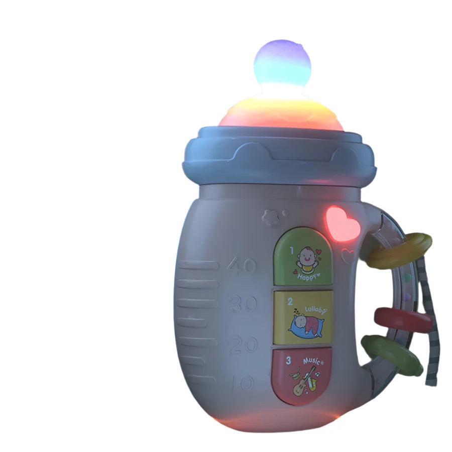 Musical Light-Up Pacifier Rattle Toy | Educational Soothing Shaker for Babies
