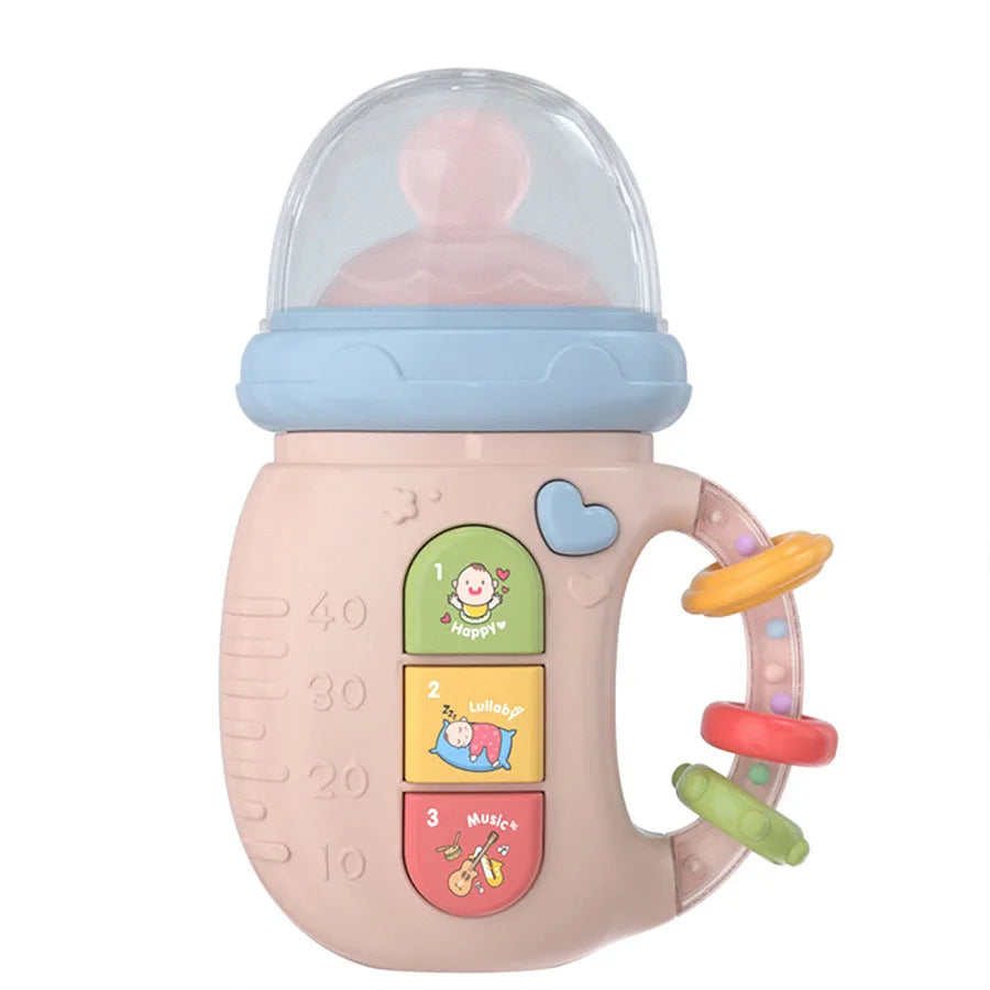 Musical Light-Up Pacifier Rattle Toy | Educational Soothing Shaker for Babies