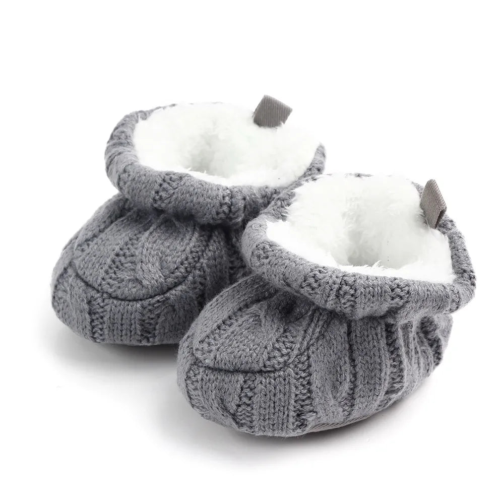 Knitted Cotton Soft First Walkers with Elastic Band