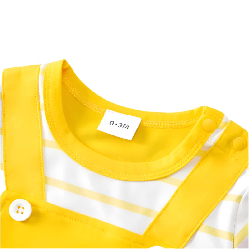 Newborn Baby Yellow Monkey Romper