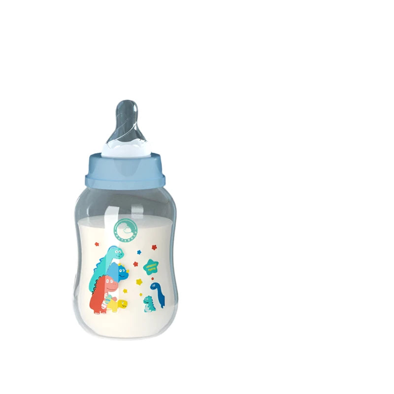 Dr.isla 3PCS Baby Bottle 150/240ML Baby Bottle Wide Mouth Newborn Baby Bottle Baby Milk Bottle Newborn Pattern Baby Cup BPA Free