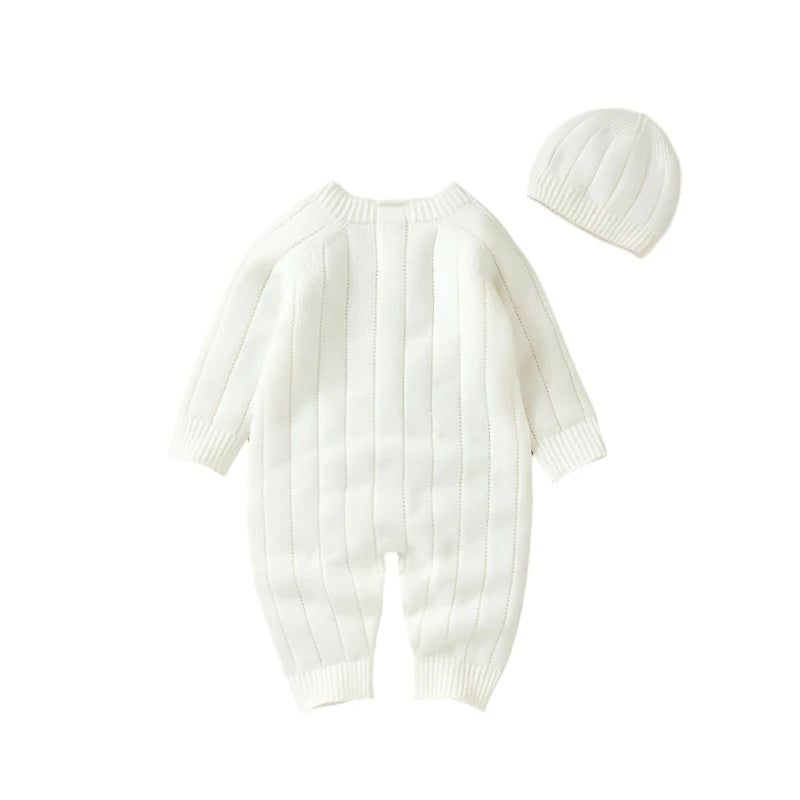 Baby Romper & Hat Set – Long Sleeve