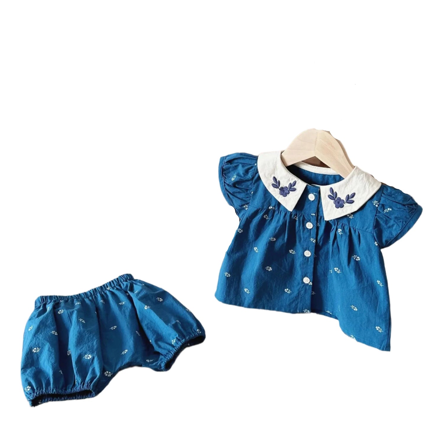 Floral Summer Baby Girl Clothing Set