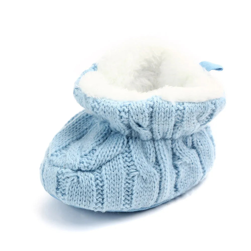 Knitted Cotton Soft First Walkers with Elastic Band