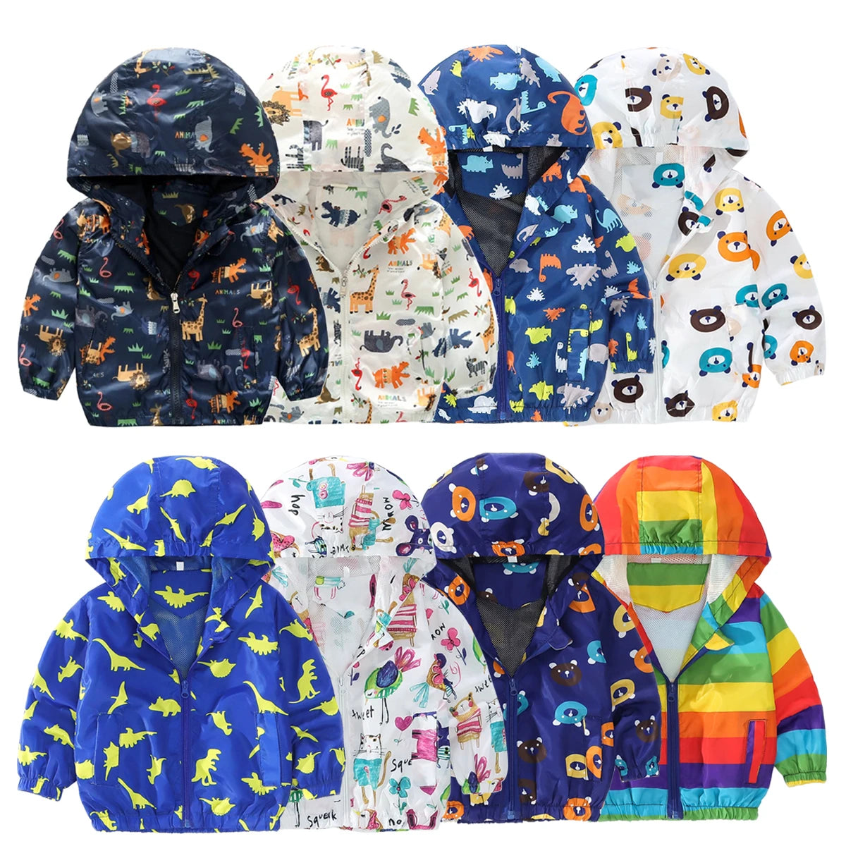 Spring & Autumn Baby Cartoon Animal Hooded Coat