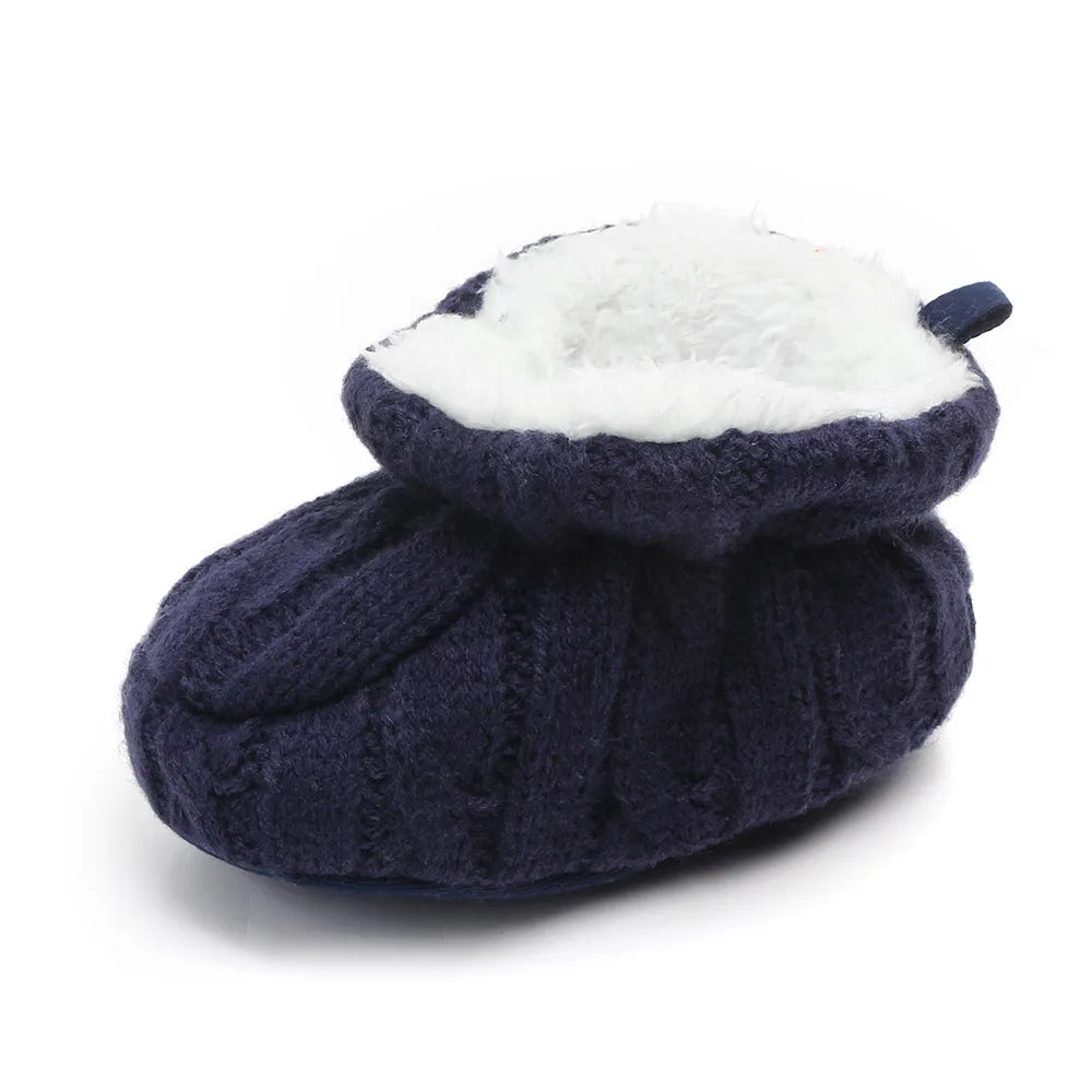 Knitted Cotton Soft First Walkers with Elastic Band