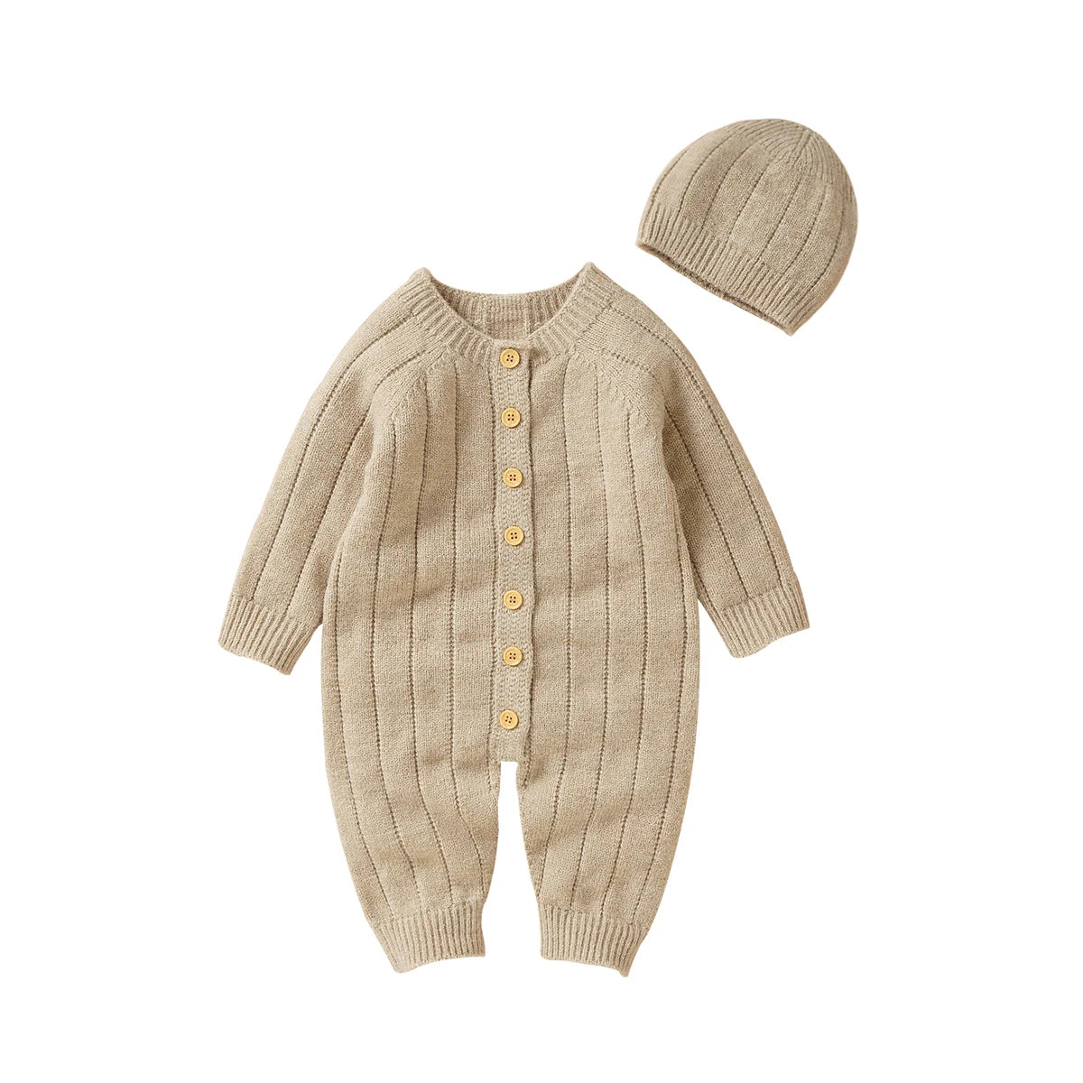 Baby Romper & Hat Set – Long Sleeve