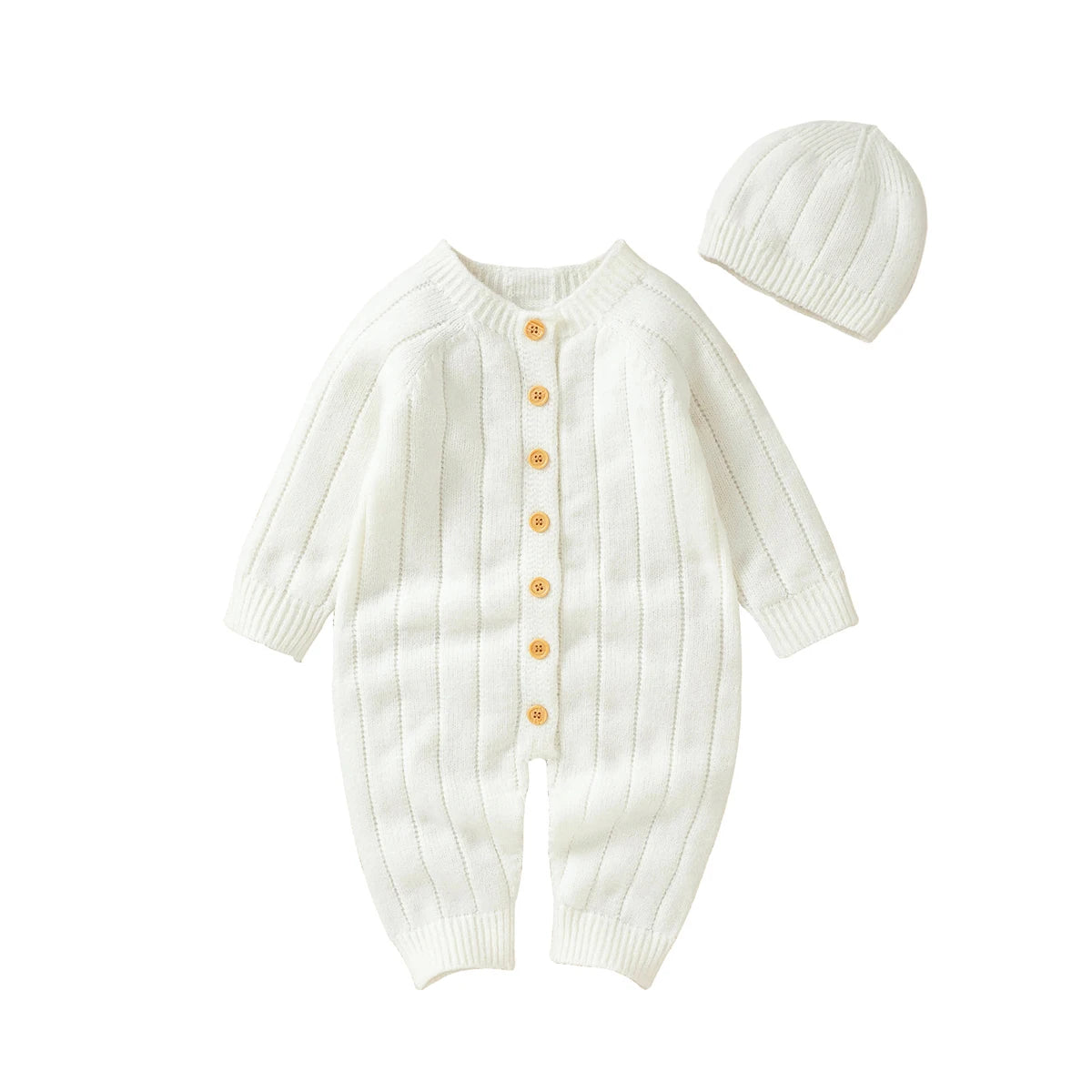 Baby Romper & Hat Set – Long Sleeve