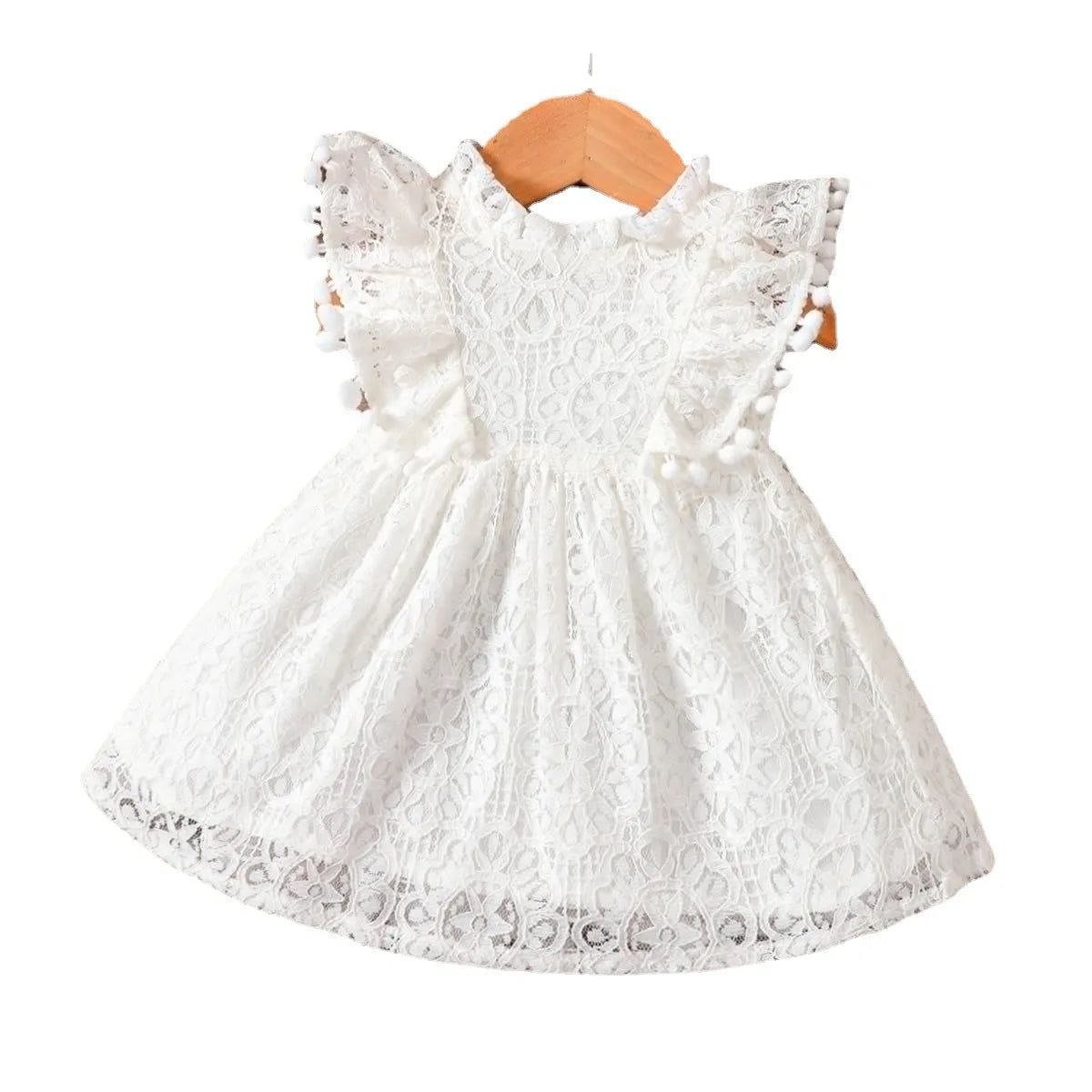 Summer Baby Girl Solid Color Princess Dress