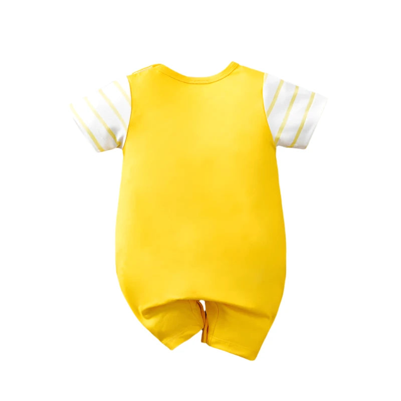 Newborn Baby Yellow Monkey Romper