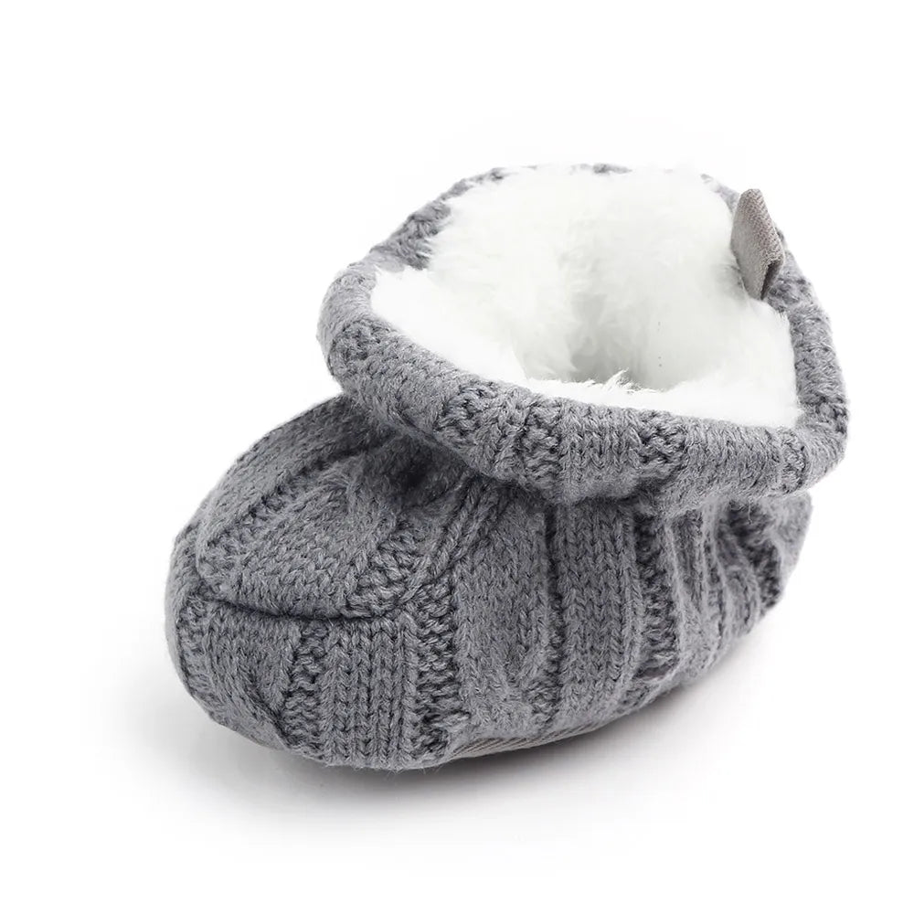 Knitted Cotton Soft First Walkers with Elastic Band