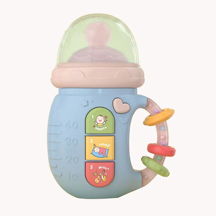 Musical Light-Up Pacifier Rattle Toy | Educational Soothing Shaker for Babies