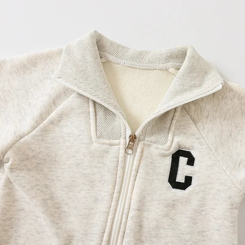 Baby Winter Thick Jumpsuit | Fur Lined Sporty Romper