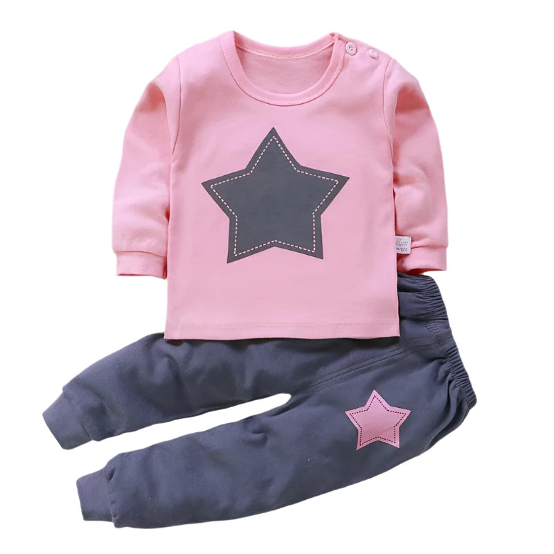 Baby Cotton Cartoon Autumn Set