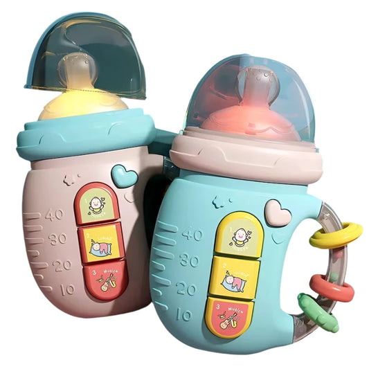 Musical Light-Up Pacifier Rattle Toy | Educational Soothing Shaker for Babies